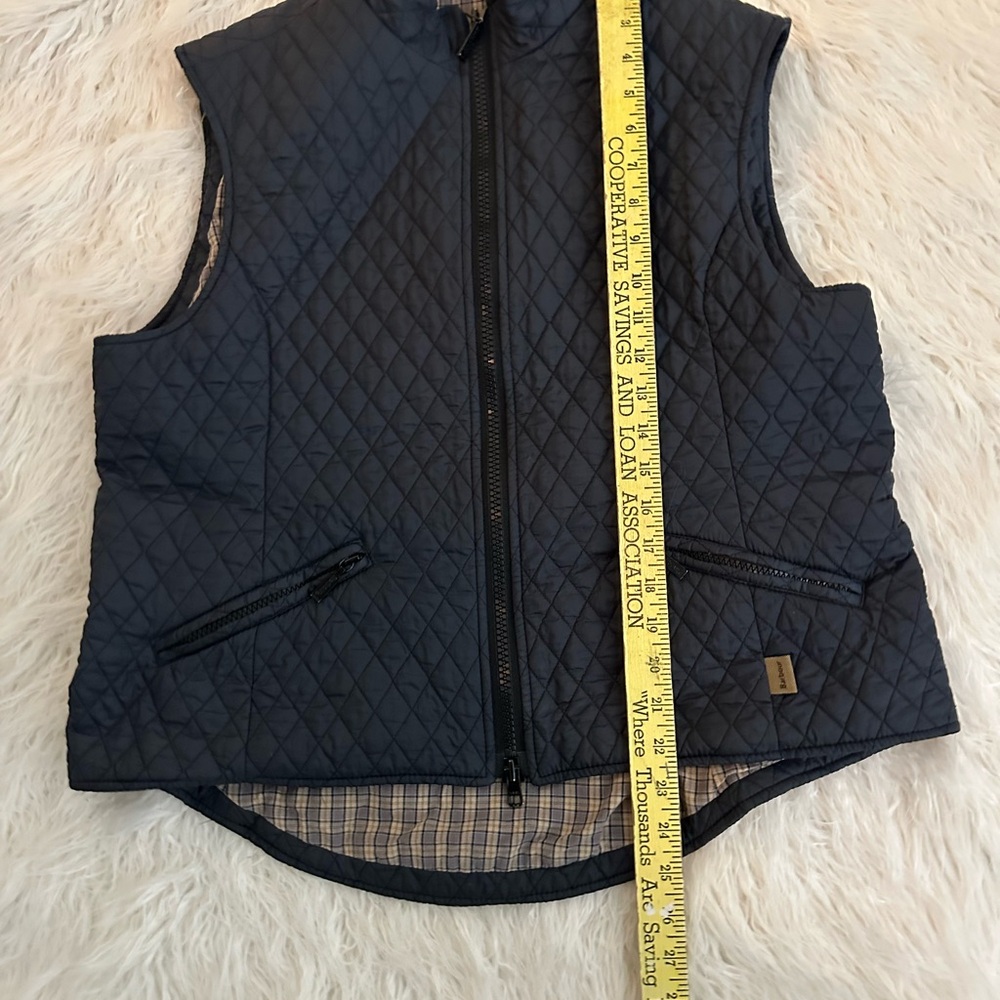 Barbour Quilted Navy Vest size 14 GUC - Picture 11 of 16